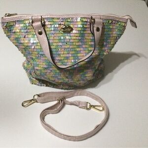 Juicy Couture Pastel Sequin Tote Bag